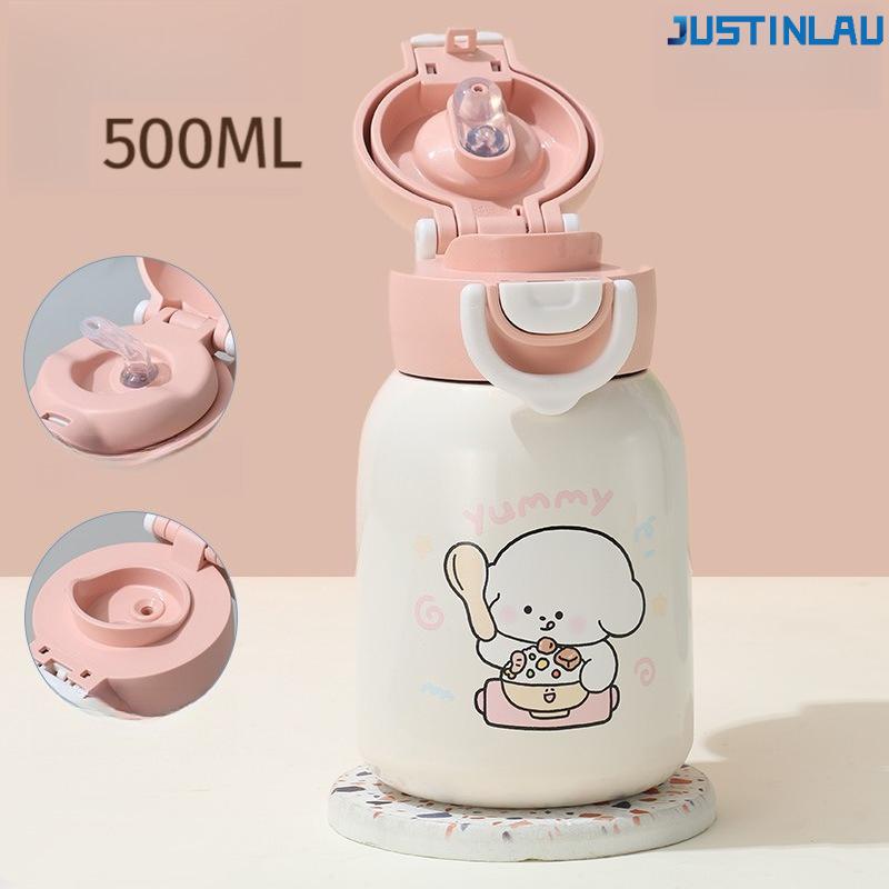 

316 Stainless Steel Minimalist Vacuum Flask with High Appeal and Large Capacity Water Cup Outdoor Coffee Travel Mug 500ml розовый