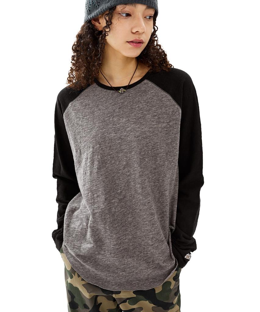 Sun Love Legacy Raglan Ls Tee Gray