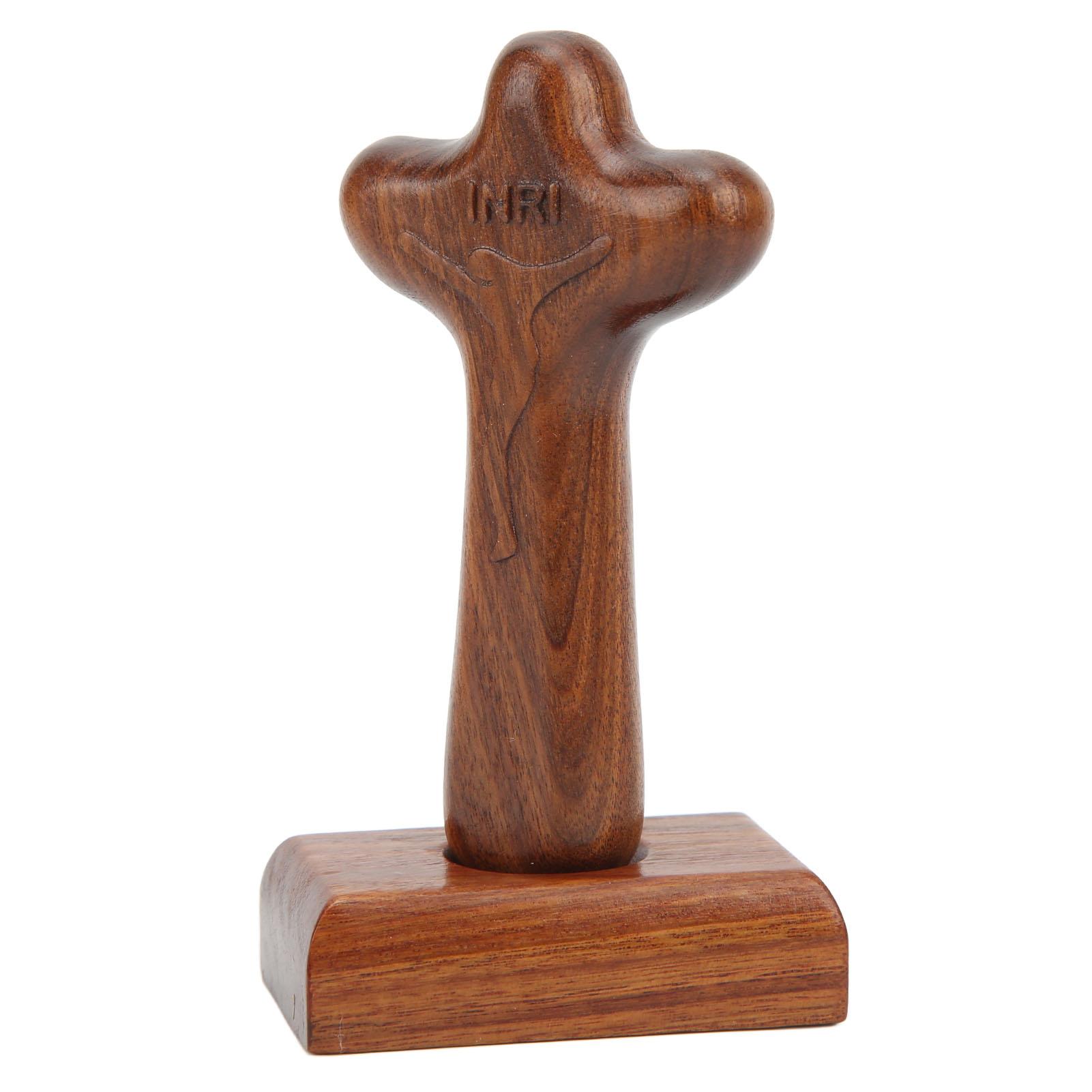 

Деревянный Настольный Декор Крест Ручной Работы Полировка Поверхности Прочный Долговечный Австралийский Палисандр Рустикальный