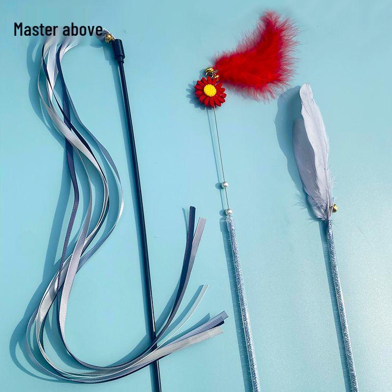 Lange Angel mit bunten Federn - Handgefertigt, langlebig und elastisches Spielzeug im Angelstil