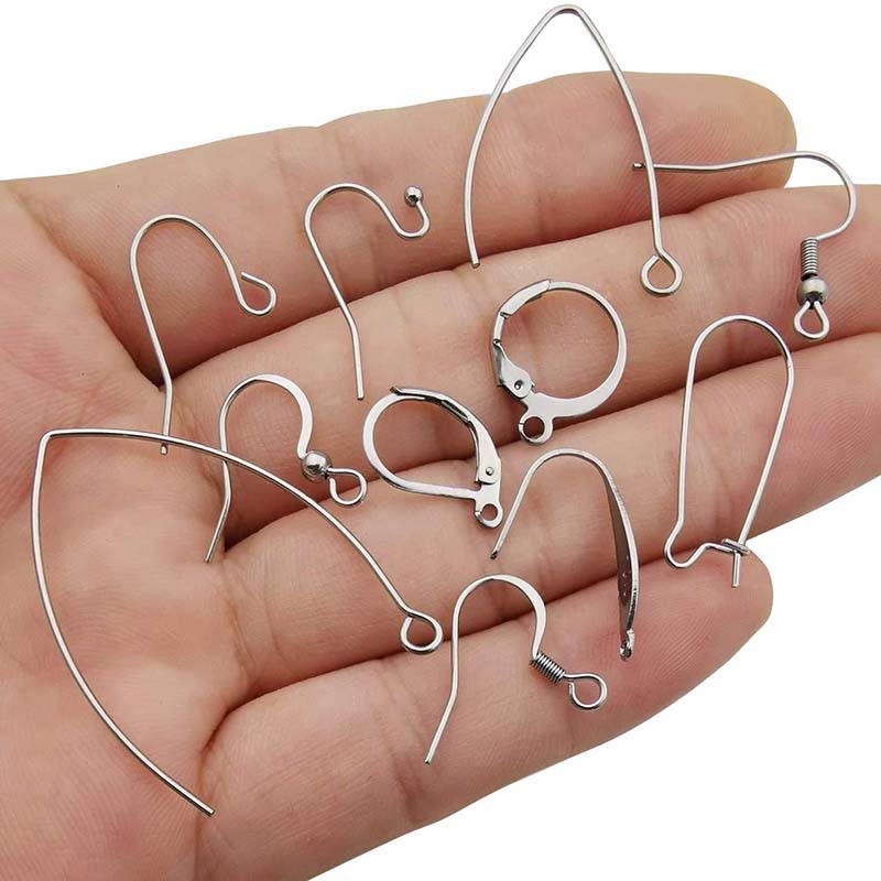 10-20pcs V-shaped Earring French Earring Hooks Findings Ear Wire Settings Base Settings For Jewelry Making Earrings Accessories