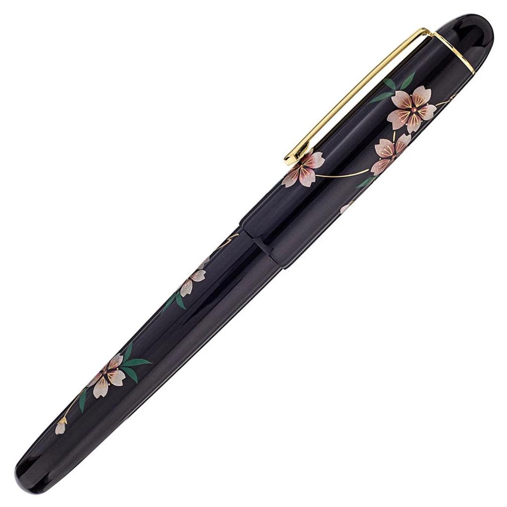 Platinum #3776 Century Kaga Hira Makie Fountain Pen SAKURA F Nib PNB-30000B#40-2