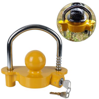 Tow Ball Security Anti-Theft Adjustable Universal Trailer Coupler Hitch Lock Heavy-Duty U-Shape