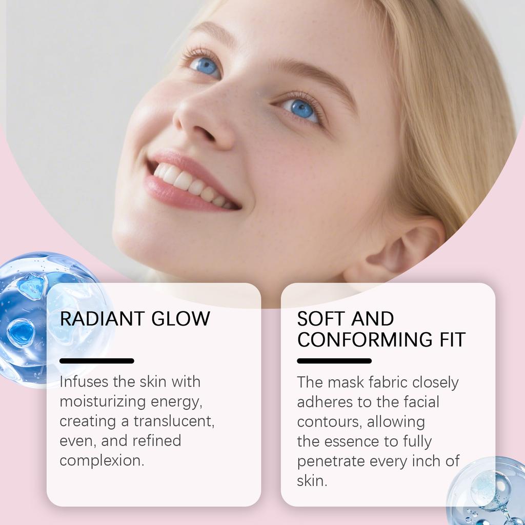 Collagen Hydrating Moisturizing Face Mask (Individually Wrapped)