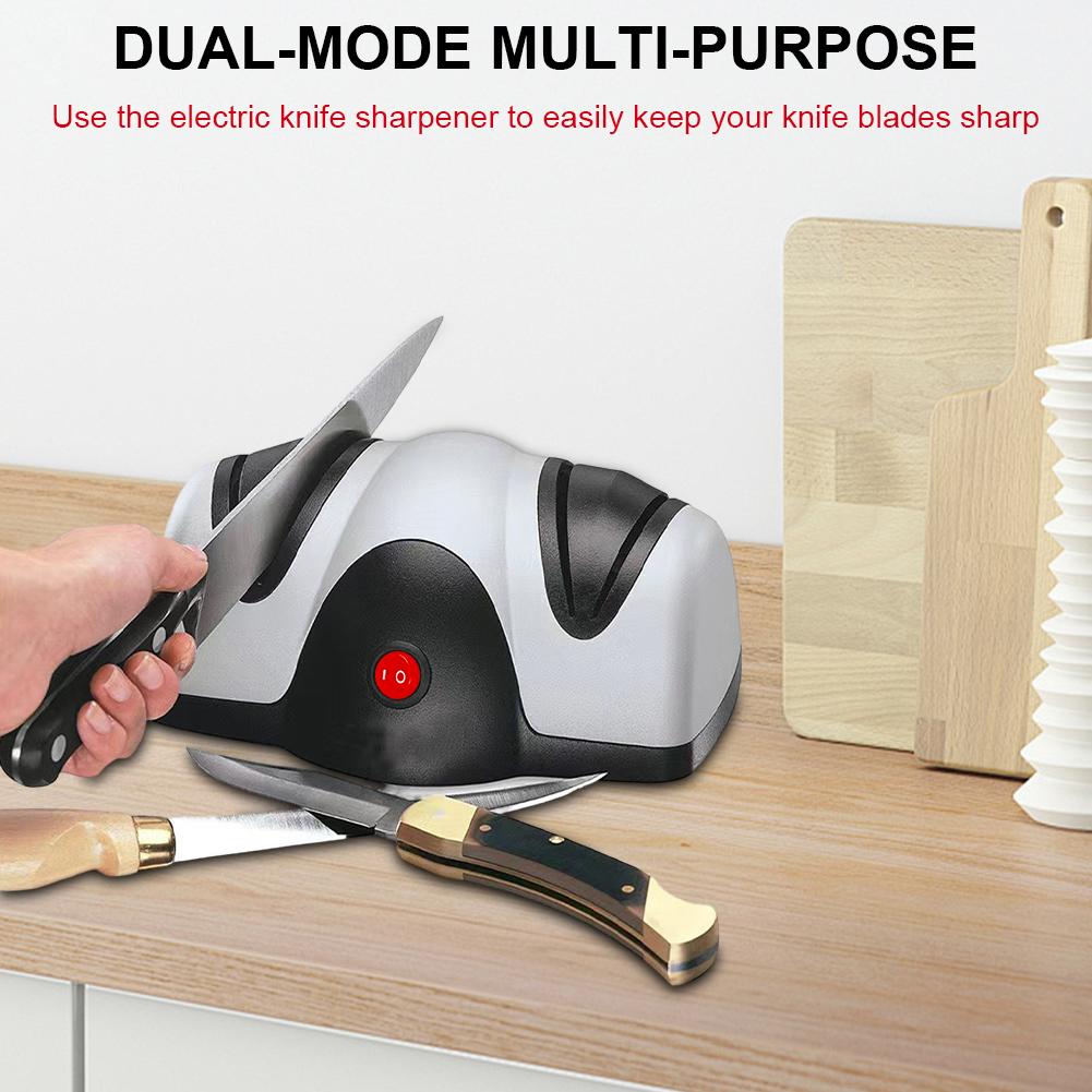 Elektrischer Messerschärfer Rutschfest Professioneller Messerschärfer Multifunktion Haushalt Schnellschleifmesserwerkzeug für Heimküche