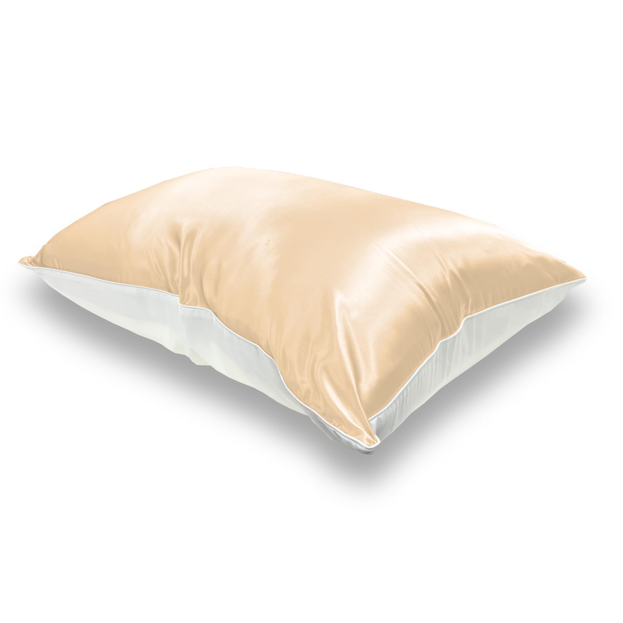 

Шелковая наволочка с подкладкой из вискозы [Моя наволочка] На молнии, Двусторонняя, Улучшающая состояние волос, 6A-класс, Всесезонная, Антистатическая (Шампань Золотой,