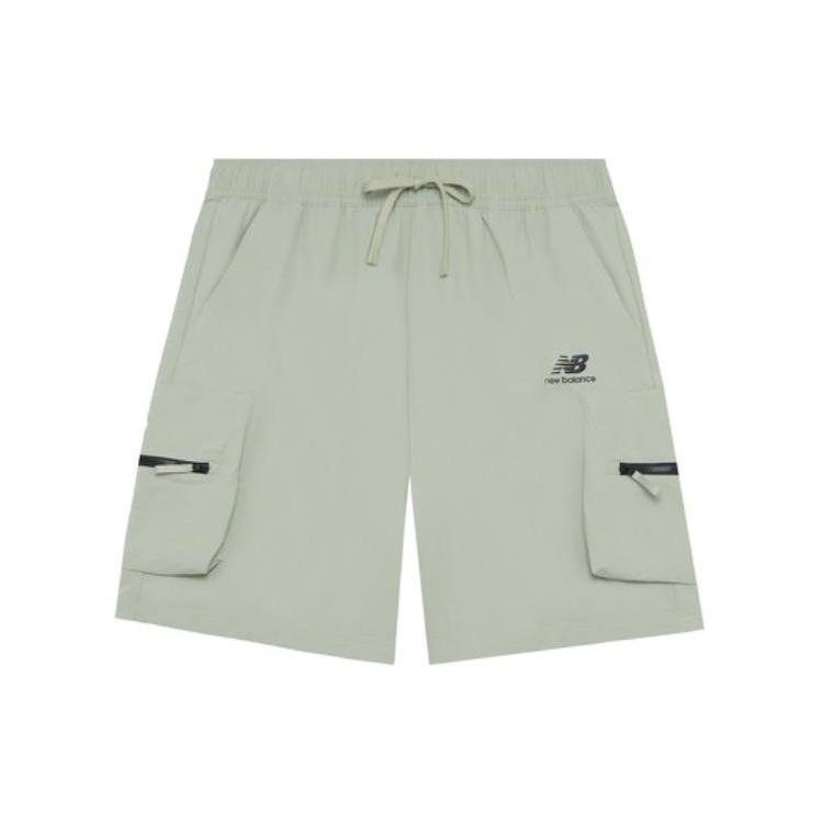 

New Balance SS22 Однотонные шорты для бега с логотипом Мужские брюки Зеленые AMS22357-DRA