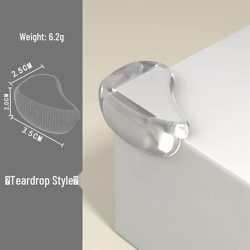 

Прозрачный силиконовый угловой протектор для столов и мебели