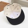 Unisex Flat Brim Baseball Cap For Men Women Fashion Color Plain Snapback Hat Outdoor Leisure Patchwork Hip Hop Sun Hats