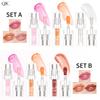 3PCS/SET Color Changing Lip Oil Moisturizing Lipstick Hydrating Lip Plump Hydrating and Transparent Lip Gloss Lip Oil Makeup