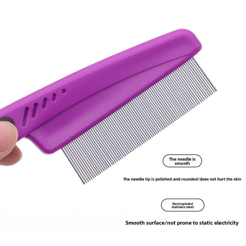 Flea Comb, Flea Removal Comb, Cat and Dog Hair Remover, Floating Hair and Lice Cleaning, Close-toothed Comb, Pet Supplies
