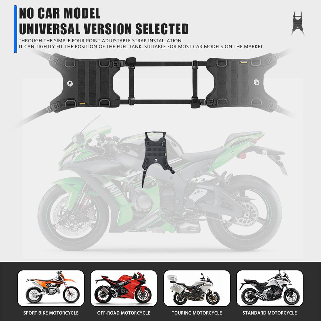 Motorcycle Saddle Bag Mounting Base Motorbike Tail Bag/Rack Bag/Rear Seat Bag/Fuel Tank Side Bag Universal Saddle Bag Mount Base