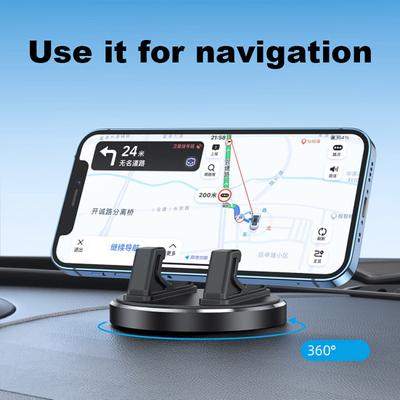 Car Dashboard Mobile Phone Holder 360 Rotating Base Non Slip Mat Universal Hands