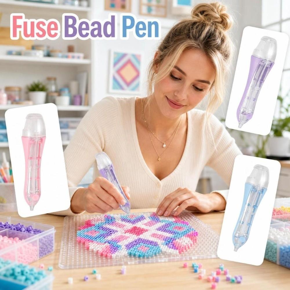 Automatic Fuse Bead Pen Efficient Perler Bead Dispenser Bead Positioning Pen Beading Crafts Tool