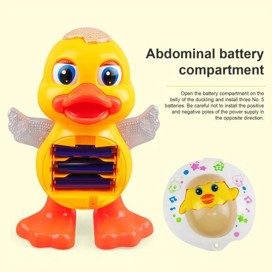 Light-Up Dancing Duck Toy Interactive Musical Swinging And Luminous Effects Boys And Girls Baby Toy