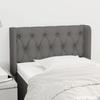 VidaXL Headboard with Ears Dark Grey 83x16x78-88 Cm Fabric3119079