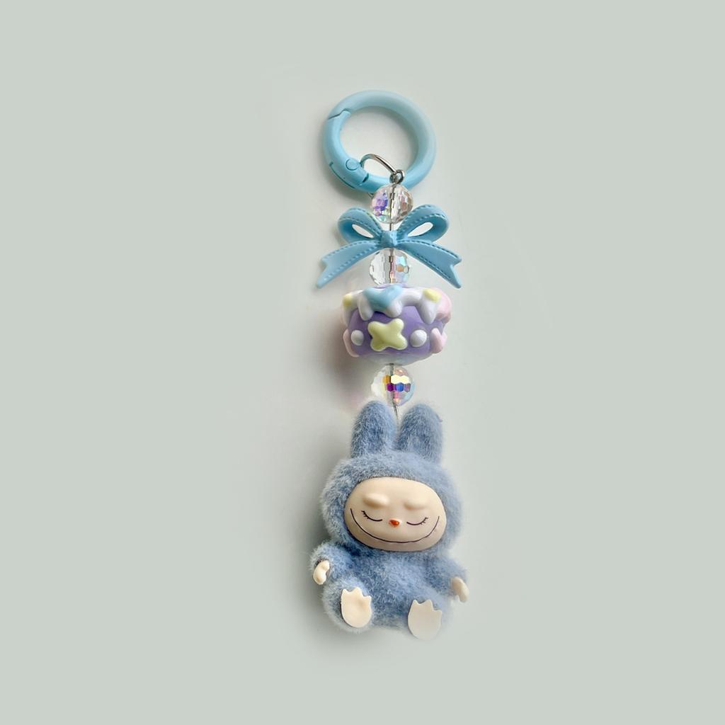 Flocking Mini Baby-free Keychain Vinyl Cute Baby Walking Bag Mobile Phone Pendant Cute Pendant