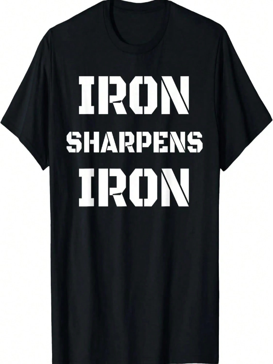 Iron Sharpens Iron Proverbs Bible Jesus T-Shirts S разноцветный