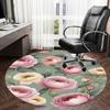 1PC Floral Pattern Non-Slip Floor Round carpet, Office, family, bedroom, Large Area Rug Indoor Rugs,  Durable Polyester-Z0420
