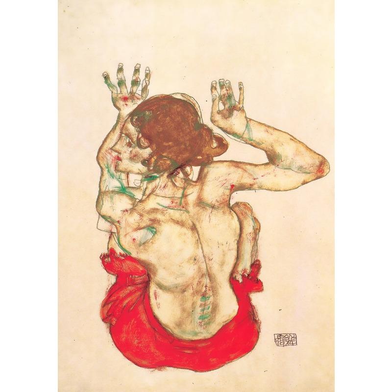 Egon Schiele Słynna Wystawa Obraz na Płótnie Portret Ciała Ludzkiego Plakaty Wydruki Sztuka na Ścianę Obrazy Nordyckie do Pokoju Wystrój Domu