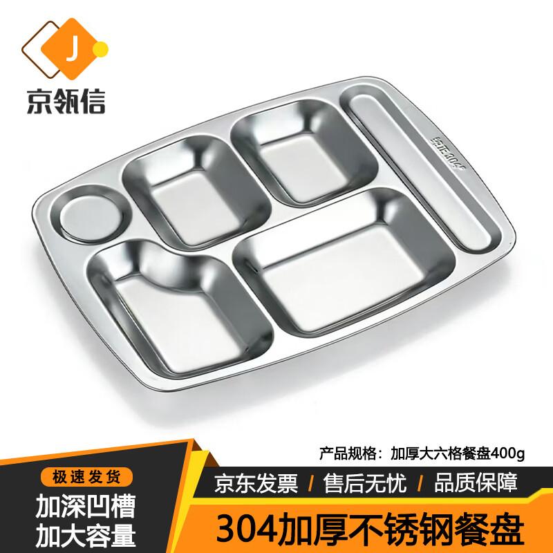 Jinglingxin 304 Stainless Steel Divided Lunch Tray