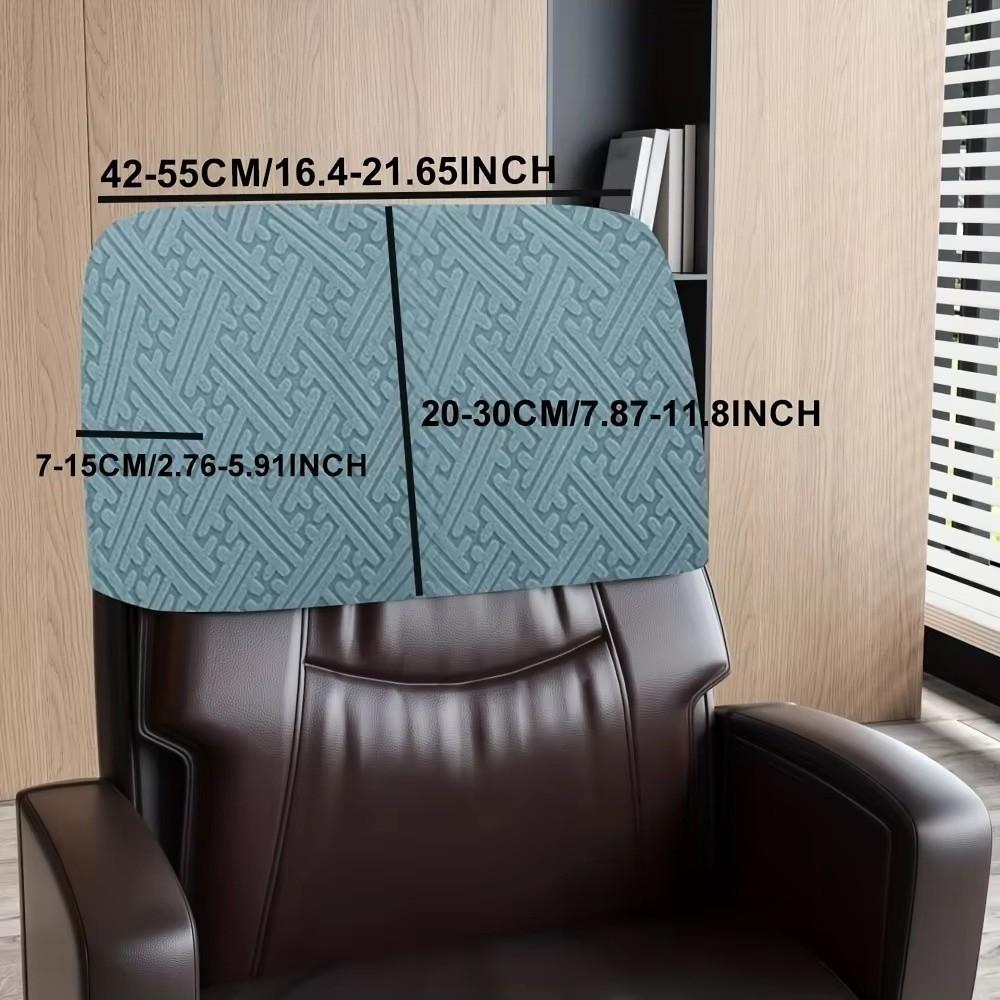 Solid Color Backrest Slipcover Dustproof Office Chair Backrest Cover Chair Back Protection