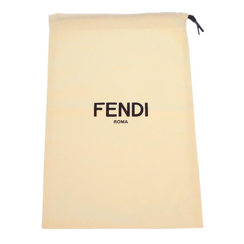 Fendi 8BS039 Shoulder Bag Yellow Leather Women