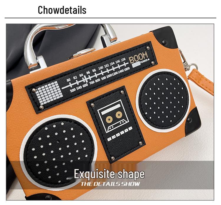 Women's Creative Radio Style Crossbody Bag - Trendy Small Square Phone Bag