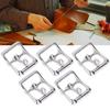 5pcs Square Center Bar Metal Replacement Buckle Single Prong Buckle  Leather Craft