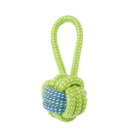 Cotton Rope Dog Toy Rope Knot Ball Dog Chew Toy Interactive Tug-of-War Dog Toy for Small And Medium Dogs Teeth Cleaning