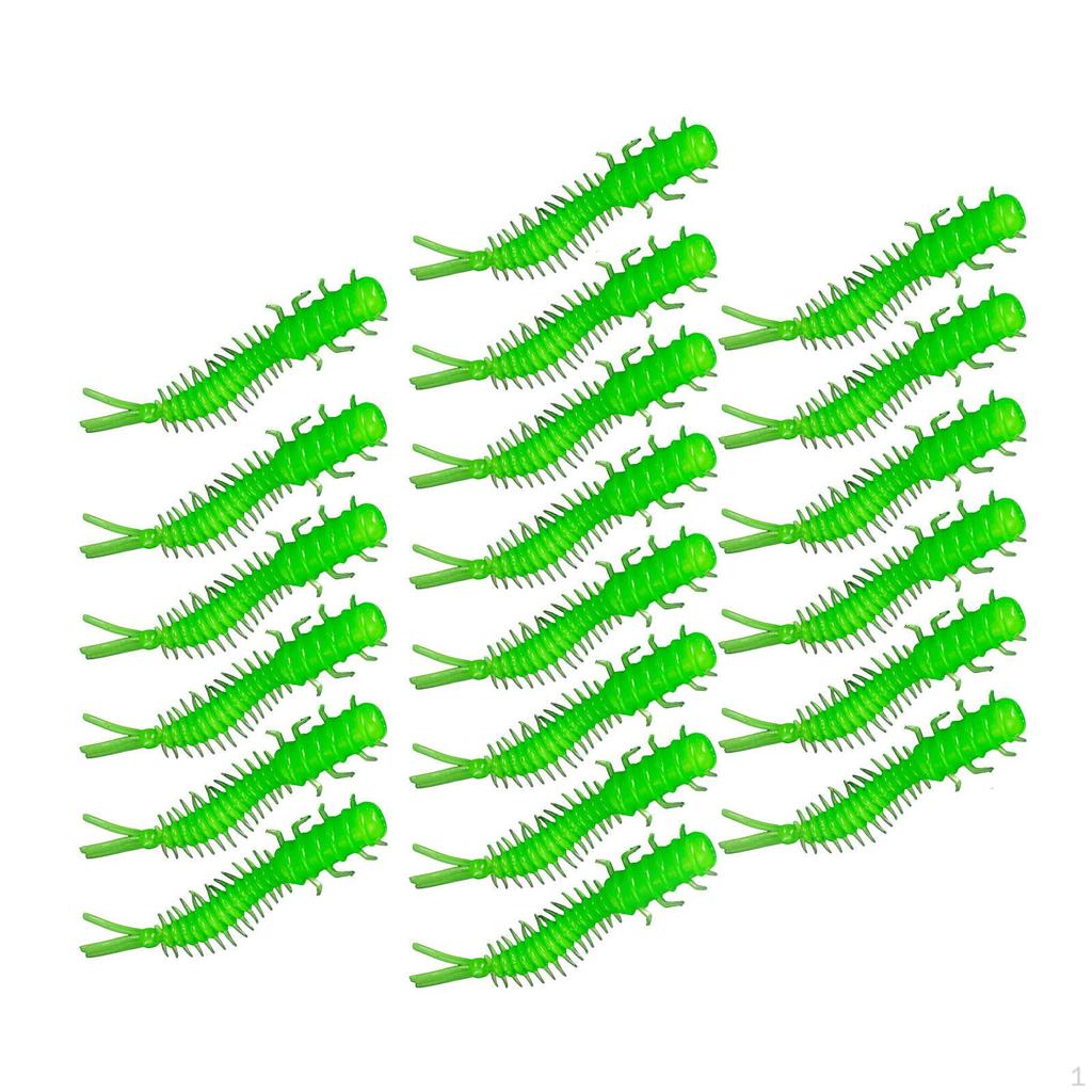 2 Pieces Bait Spiral Tail, Artificial Lightweight Portable Durable Fish Bass Soft Fishing Lures for