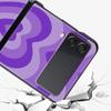 infinity on Purple Phone Case for Samsung Galaxy Z Flip 3 4 5 Folding Shell For Samsung Z Flip3 Flip4 Hard Fundas Bumper Cover