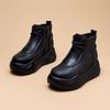 Martin Boots Women's Autumn and Winter New Versatile Thick-soled Heightening Snow Cotton Warm Short Boots Snow Boots