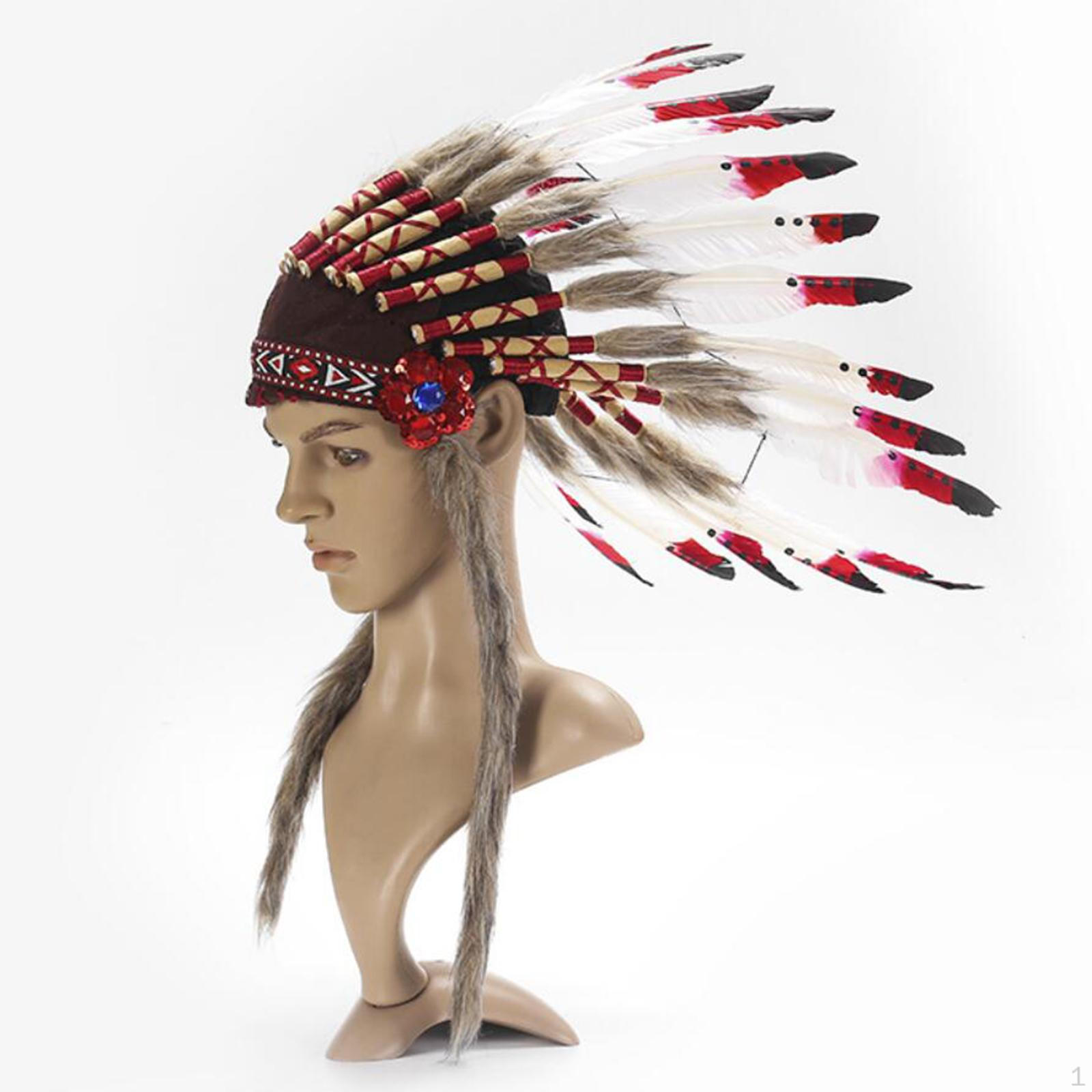 

Искусственный перьевой головной убор, поделки для взрослых, вечеринка коренных американцев