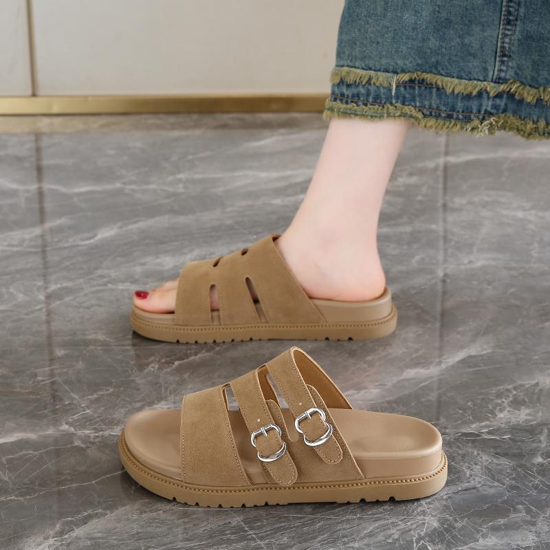 Fashion Flats women Sandals Platform Shoes Woman Casual Loafers Summer 2025 trend Slingback Walking Shoes Comfort Sandalias De Mujer