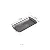 Distressed classical Stainless Steel Retangle Trays Dish Plate BBQ Pans Retro Western Steak Tray Kitchen Tableware Storage Plate