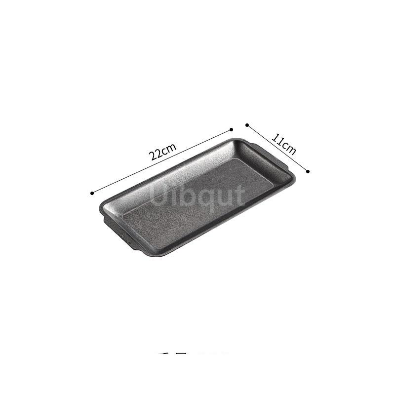 Distressed classical Stainless Steel Retangle Trays Dish Plate BBQ Pans Retro Western Steak Tray Kitchen Tableware Storage Plate