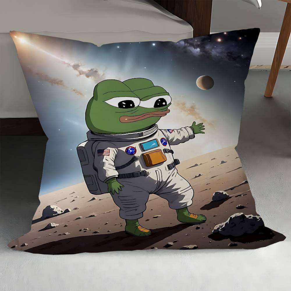 Cartoon P-Pepe The Frog Pillow Cover Design Cushion Cover Decor Holiday Decorati