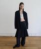 Odeukaelol Edi Pleated Skirt Pants_Navy