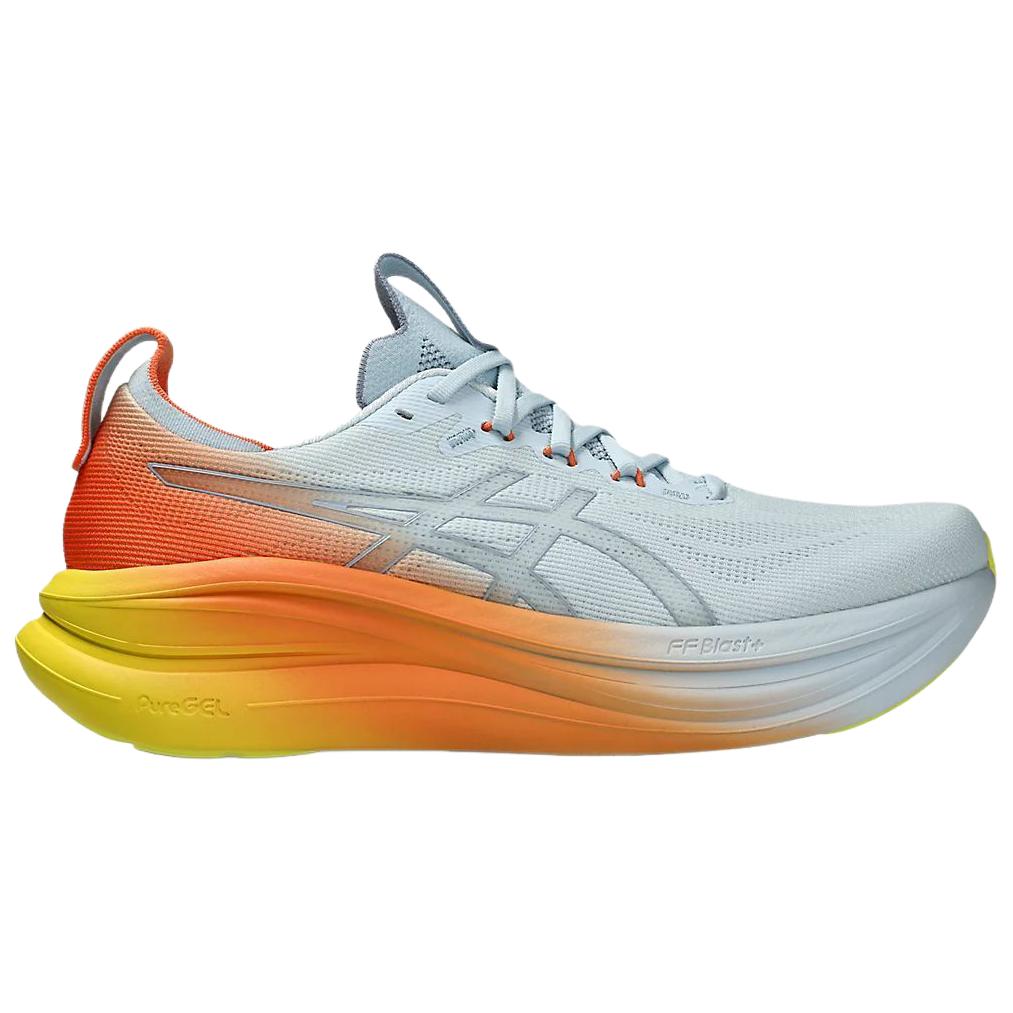 Asics Gel-Nimbus 28 Comfortable Breathable Running Shoes Men sneakers Blue Yellow Orange 1011C221-400