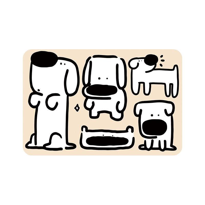 

Cartoon cute GOU diatom mud floor mat bathroom absorbent foot mat ins toilet non-slip mat toilet door mat 40X60cm 15.7X23.6in