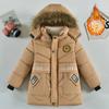 Thick and Fashionable Cotton-padded Clothes for Children, Winter Boys' Casual and Warm Cotton-padded Jacket
