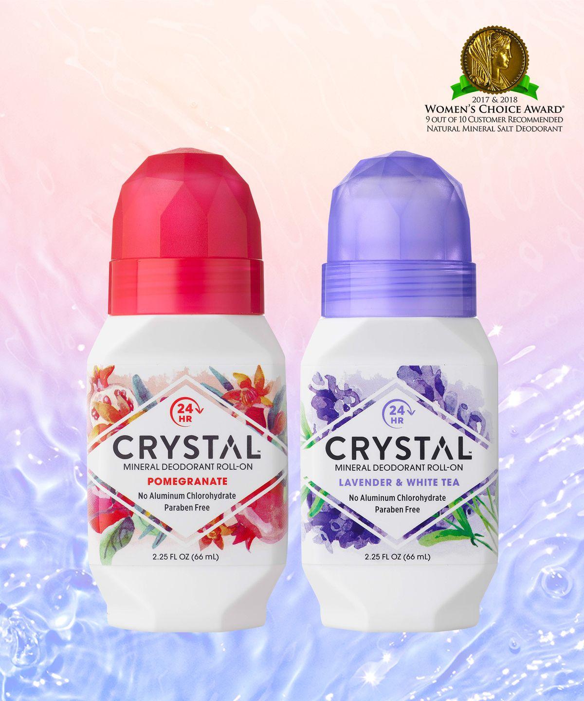 Crystal Deodorant 66ml Pomegranate & Lavender Roll-on (2 Types)