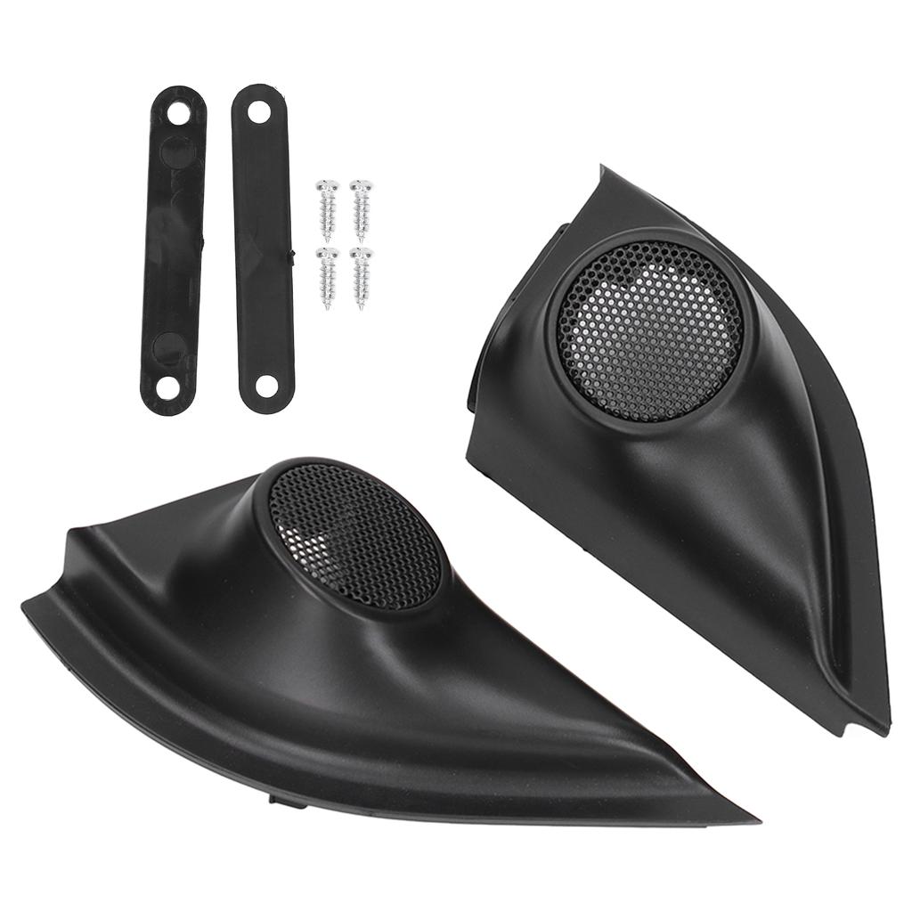 2pcs Door Pillar Tweeter Cover Trim Car Adaptations Replacement for HRV Vezel XRV CRV 20132018