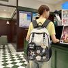 Schoolbag New Schoolbag Girls Large Capacity Burden Reduction Lightweight Middle School Students Junior High School Students Class Travel Backpack 