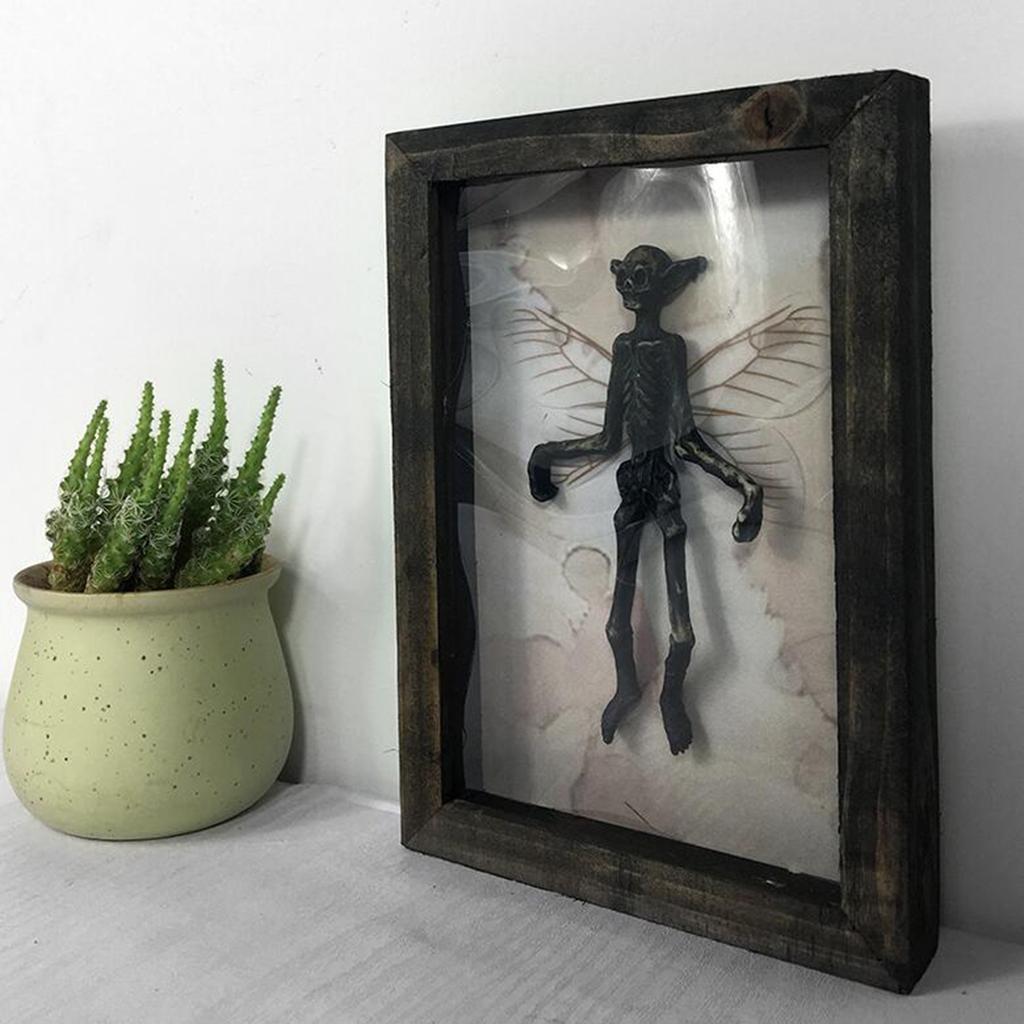1 Skeleton Moth Decoration, Mysterious Ghost Specimen Photo Frame, Photo Frame Decoration, Halloween Decoration