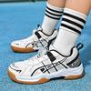 Professional Boys and Girls Teenagers Children Badminton Shoes Entry Ultra-light Shock-absorbing Sports Shoes Breathable Comfortable Training Shoes