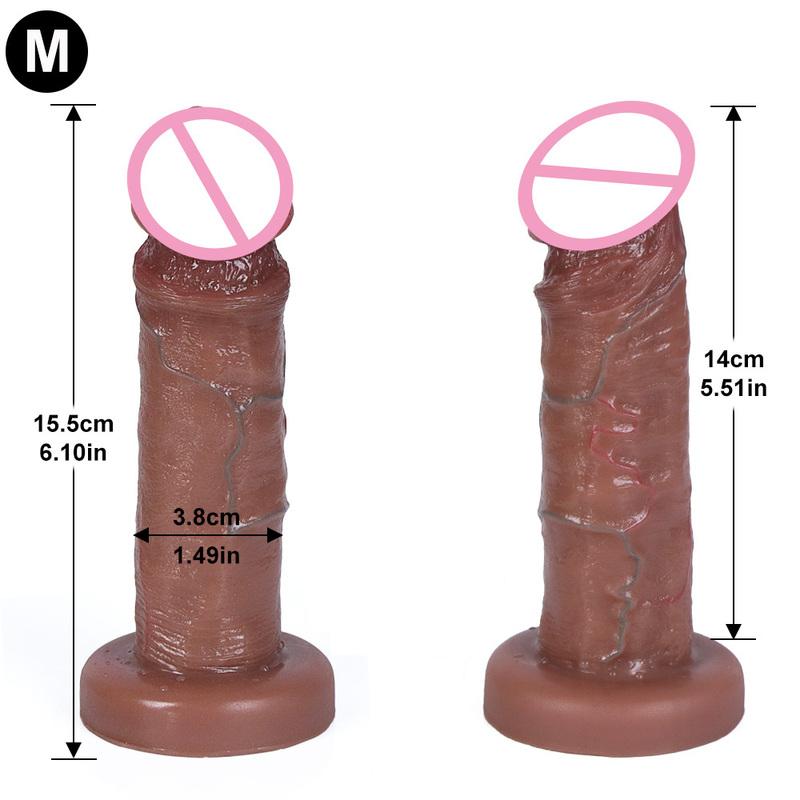 Realistic Dildo Silicone Soft Huge Adults Sex Toy for Women Suction Cup Big Dick Anal Plug Vaginal Small Penis Masturbators Gift