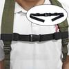 1/2/4PCS Black Polyester Backpack Straps, Adjustable Chest Strap with Secure Buckle, Lightweight Minimalist Design