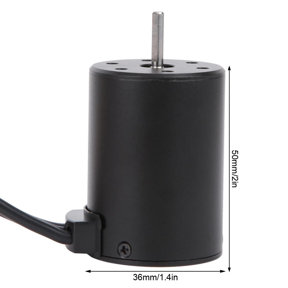 Waterproof Brushless Motor 3650 3500KV with 60A ESC Set 4mm Golden Banana Plug for 1/10 RC Car